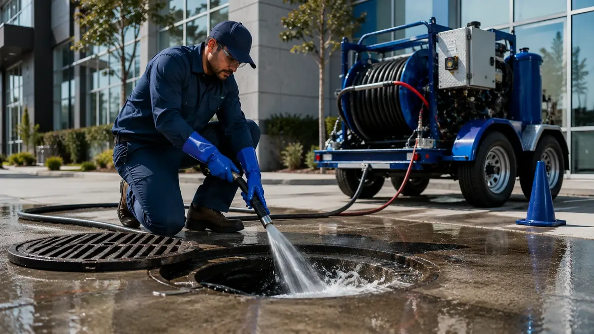 Commercial Hydro Jet Drain Cleaning in Duarte