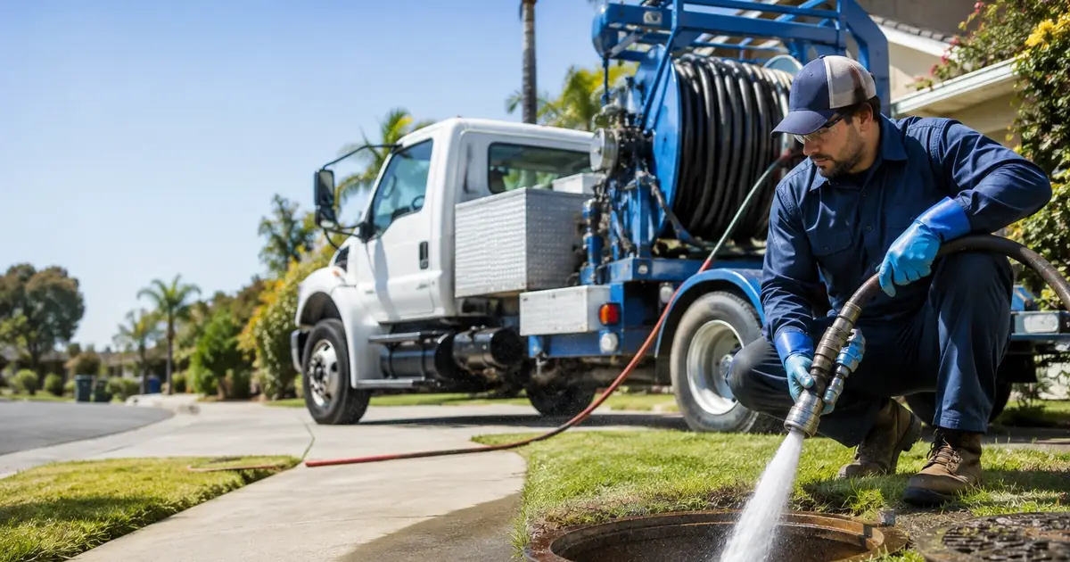Hydro jet sewer cleaning Duarte