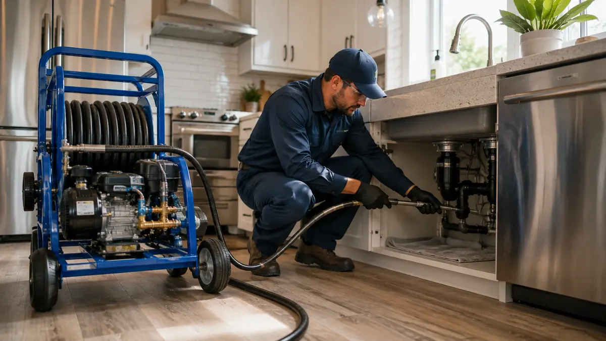 Kitchen Drain Hydro Jetting in Duarte
