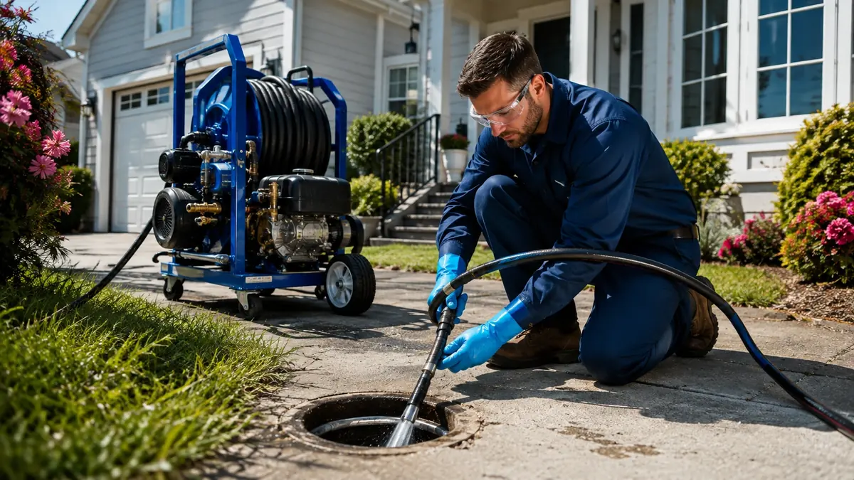 Residential Hydro Jet Drain Cleaning in Duarte