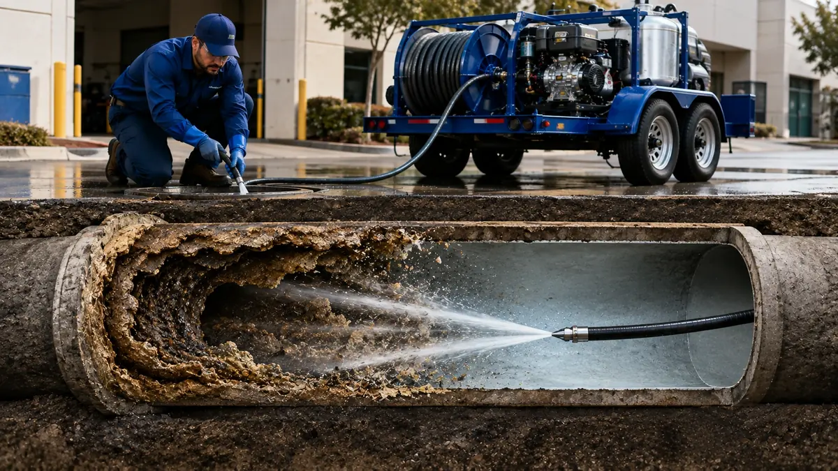 Sewer Pipe Descaling in Duarte